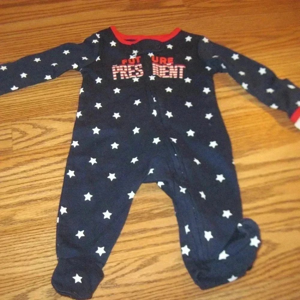 NWT CARTERS One-Piece Red/White/Blue Onsie Newborn